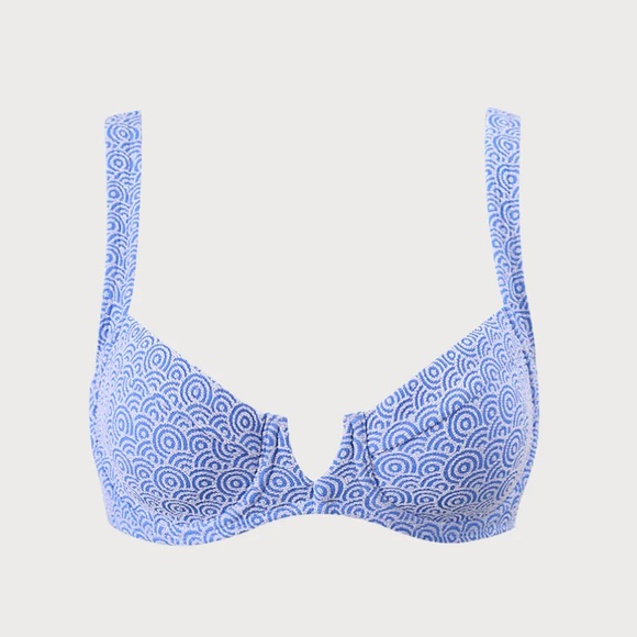 Berlook Blue Jacquard Underwire Bikini Set - Picture 8 of 11